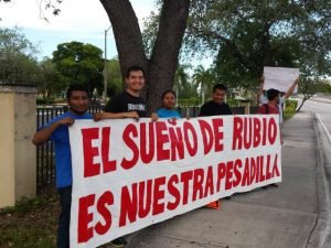 Lincoln-Day-Dinner-Protest-Marco-Rubio-Miami-Dade